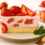 Zuckerfreier Erdbeer-Cheesecake mit frischen Erdbeeren